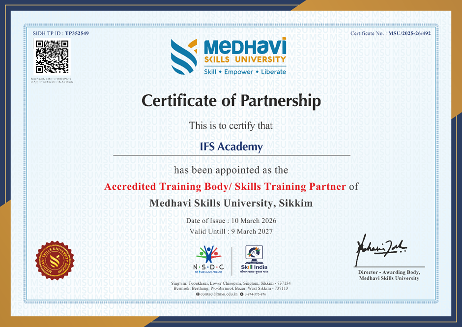 MSU - IFS Academy Partnership Certificate