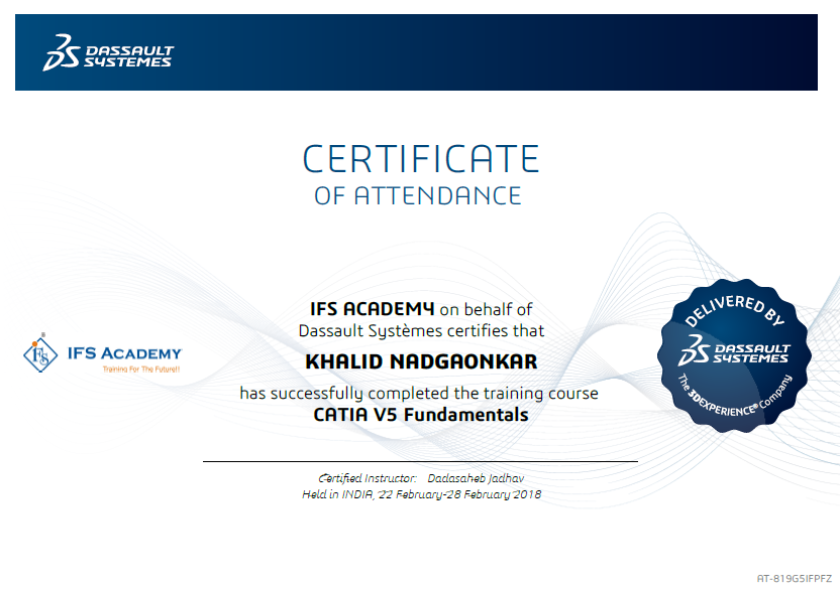 Dassault Systemes Authorised CATIA Online Courses IFS Academy