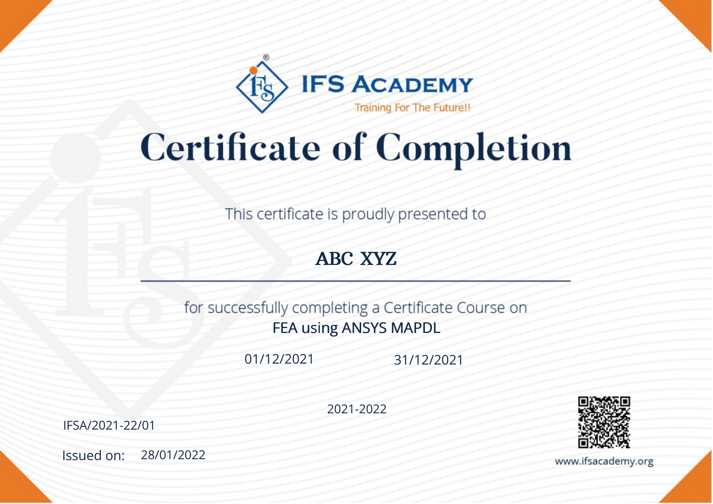 Advance networking online training IFS Academy